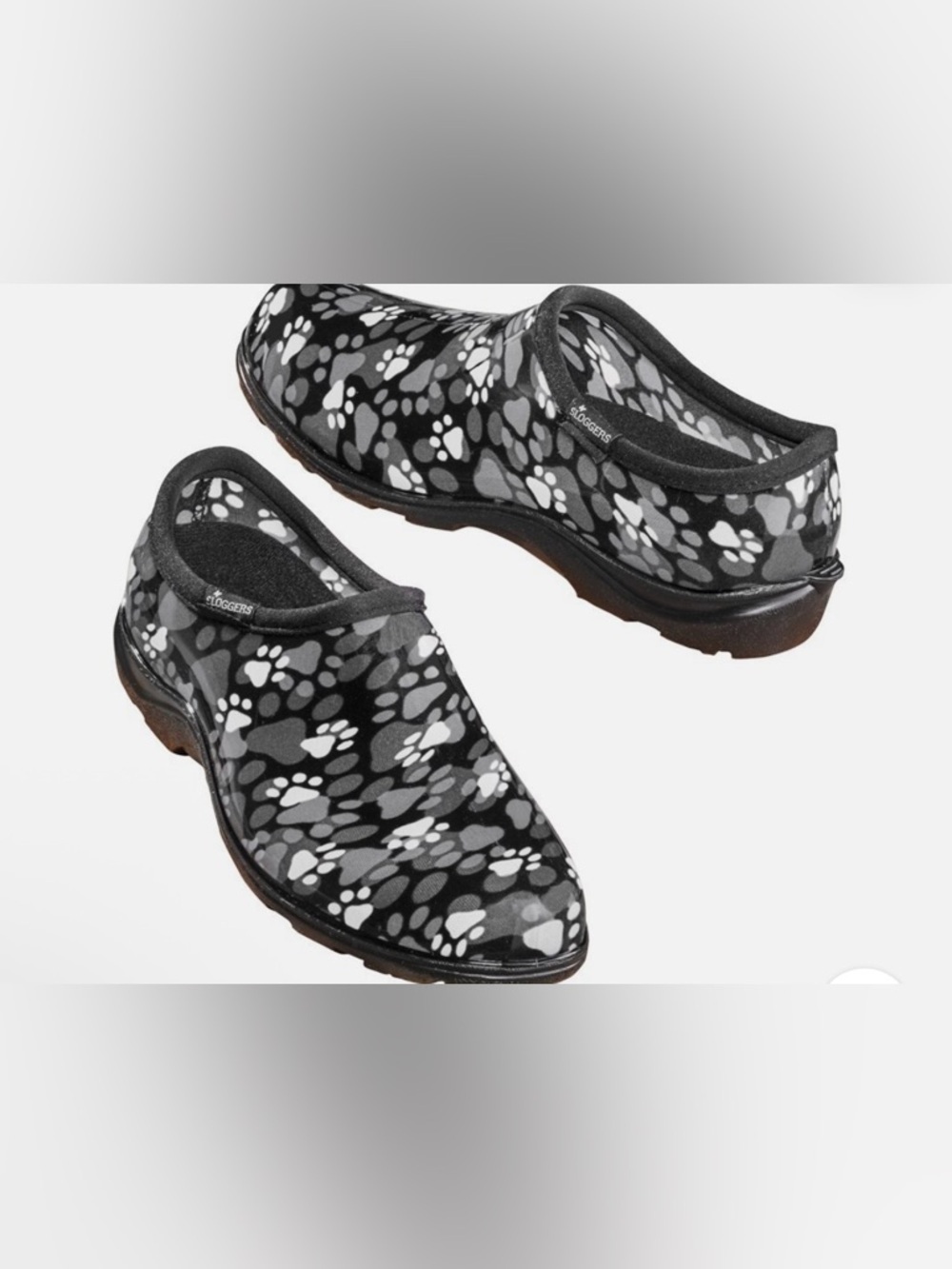 Sloggers Dog/Cat Paw-Print Garden Clogs/ Nursing Shoes